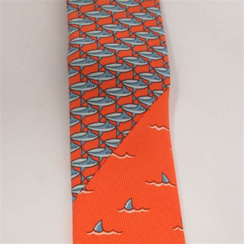 hermes blue shark tie|hermes silk square ties.